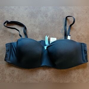 NWT PINK black Bra With Removable Straps.